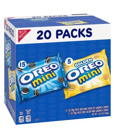 OREO Mini Mix Sandwich Cookies Variety Pack - 20 Snack Packs | Delicious Snacking Options for On-the-Go! - Buy Online on GoSupps.com
