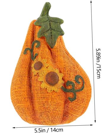 OUNONA 2pcs Resin Pumpkin Model Halloween Party Decor Office Decore Artificial Pumpkin Decoration Resin Pumpkin Ornament Home Decor Resin Crafts Small Pumpkins Fake Pumpkins - Buy Online on GoSupps.com