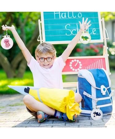 WATINC 5Pcs Kids Embroidery Kit - Sea Animals DIY Key Chain | Ocean Animal Themed Cross Stitch Starter Kit for Beginners and Adults - Buy Online on GoSupps.com