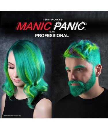 Manic Panic Serpentine Green Hair Dye - Semi-Permanent Gel for Vibrant True Green Color - Lasts 40+ Washes - No Developer Needed (3oz) - International Shipping Available - Buy Online on GoSupps.com