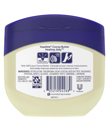 Vaseline Cocoa Butter Healing Jelly Moisturizer 13 oz - Hypoallergenic for Dry Cracked Skin - Buy Online on GoSupps.com