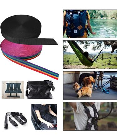 ADALT LION 1 Inch Wide Heavyweight Nylon Webbing Strap - 12 Yard Multicolor Roll for DIY Gear Repair, Pet Collars, Crafts | Indoor/Outdoor Use - Buy Online on GoSupps.com