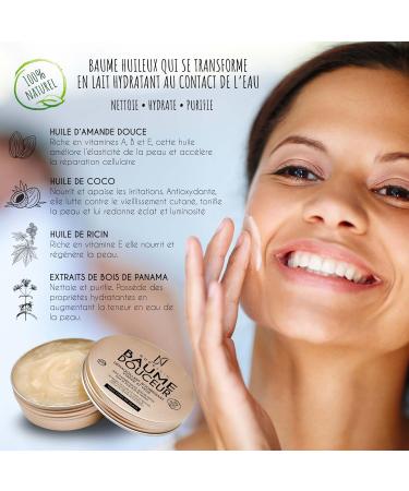 Nude Skin - 100% Natural Face and Eye Makeup Remover Balm | Moisturizing Cleanser for All Skin Types | Sweet Almond Oil Coconut Oil Castor Oil | Deeply Removes Makeup - Buy Online on GoSupps.com