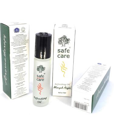 Safe Care Roll On Refreshing Oil Aromatherapy - 10ml Pack of 24 | Premium Essential Oils for Stress Relief & Relaxation - International Shipping Available - Buy Online on GoSupps.com