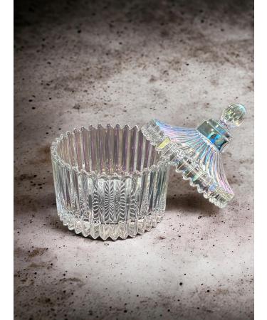 Elegant Crystal Iridescent AB Jar - Acrylic Dappen Dish for Nails - Manicure Jar - Buy Online on GoSupps.com