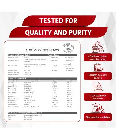 Apple Cider Vinegar 8 010mg with Cayenne Pepper Ginger Cinnamon & Turmeric Support Digestion & Metabolism 180 Capsules* 180 Count (pack of 1) - Buy Online on GoSupps.com