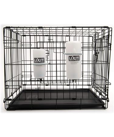 Lixit Wide Mouth Water Bottles for Dogs - 900ml (32oz) - Ideal for Small & Large Dogs - White/Opulent Garden - International Shipping Available - Buy Online on GoSupps.com