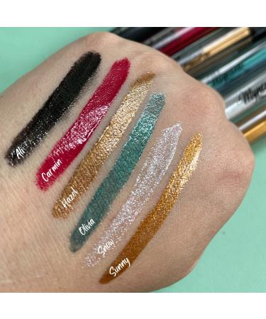 Mynena Yellow Gold Lip Gloss Topper | Shimmer Glossy Finish Liquid Lipstick with Jojoba Oil | Vegan & Cruelty-Free - Buy Online on GoSupps.com