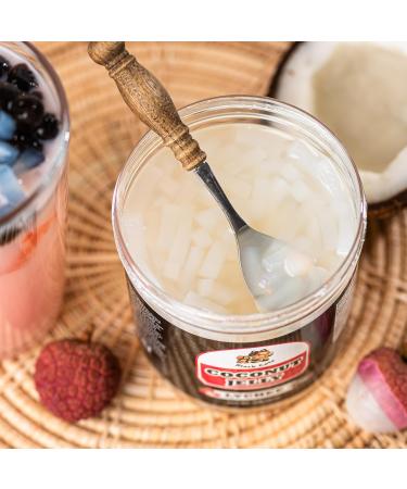Coconut Fruit Jelly Topping | Lychee Flavour | 1LB (454g) | Fruit Dessert for Bubble Tea Drinks Desserts Smoothies and Snacks | Boba Tea Tapioca Pearl Mix Kit - Buy Online on GoSupps.com