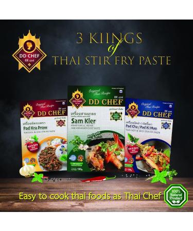 Thai Stir-Fry Paste Variety Pack - 12 Dishes, Original Chef's Blend, No Salt, Vegan - Buy Online on GoSupps.com
