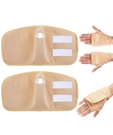 2PCS Castor Oil Hand Pack Reusable Castor Oil Hand Wrap Kit Organic Cotton Hand Wraps
