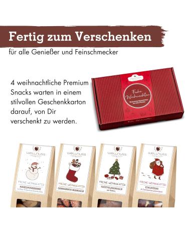 Wellnut Limited Christmas Edition - Gourmet Snack Gift Box | 4 Nut Fruit & Chocolate Treats | Perfect Holiday Gift - Buy Online on GoSupps.com