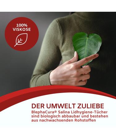 Buy Blephacura Salina 20x Sterile Eye Cleaning Towels | 100% Viscose Eyelid Hygiene Pads for Optimal Eye Care - Buy Online on GoSupps.com