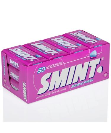 Smint Smint Tin Bubblefresh Sugar Free Compressed Candy - 12 units of 35 gr. (Total 420 gr.)