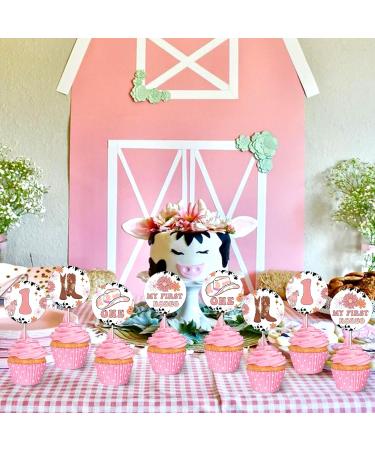 Fangleland 24Pcs Cowgirl 1st Rodeo Cupcake Toppers My First Rodeo Birthday Cake Decorations for One Year Old Girl Western Cow Print Groovy 70s 80s Daisy Theme Cupcake Picks Bday Party Supplies - Buy Online on GoSupps.com