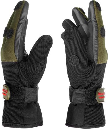 Arapaima Fishing Equipment Neoprene Fishing Gloves | Wizard Thermo Angel | XL Oliv/Black | Best Waterproof Fishing Gloves for Outdoor Adventure - Buy Online on GoSupps.com