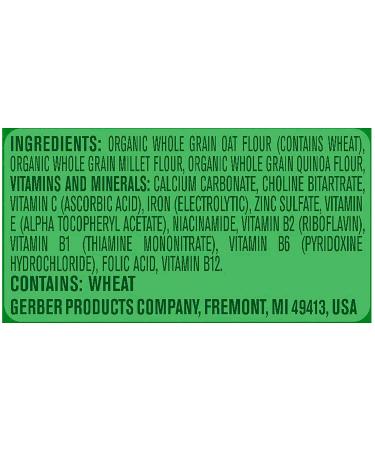 Gerber Organic Oatmeal Millet Quinoa Baby Cereal 8 oz - Pack of 1 - Buy Online on GoSupps.com