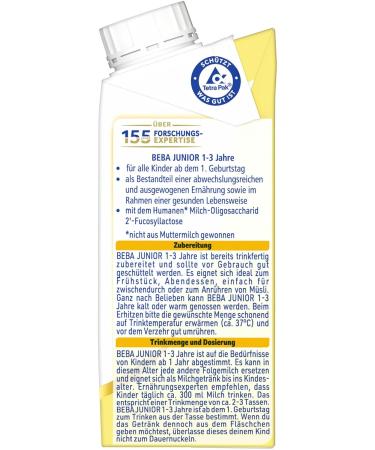 Nestl Beba Junior Milk Drink - Ready-to-Drink for 1+ Year Kids 6 Pack (6 x 200ml) - International Shipping Available - Buy Online on GoSupps.com