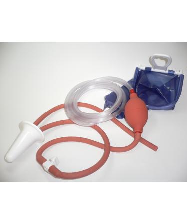 Vaginal douche complete set with inlet and outlet hose