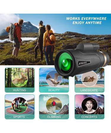 AYRAVIIO 1260 Monocular Telescope with Smartphone Holder & Upgraded Tripod  High Powered SMC & BAK4 Scope for Adults  Birthday Gifts for Men Dad Him Husband Boyfriend  Gadgets for Birdwatching - Buy Online on GoSupps.com