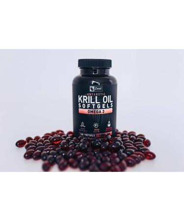 Antarctic Krill Oil 1000mg - 180 Softgels | Omega 3 Supplement with EPA, DHA & Astaxanthin | Joint, Brain & Heart Support | 3 Month Supply - Buy Online on GoSupps.com