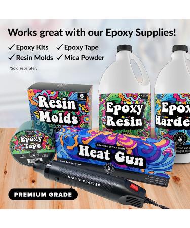 Craft Heat Gun 300W - 2 Speed Small Mini Hot Air Tool for Resin, Polymer Clay, Candle Making - Ideal for Shrink Wrapping, Embossing, Epoxy Painting - Tumblers, Bubble Buster - Buy Online on GoSupps.com