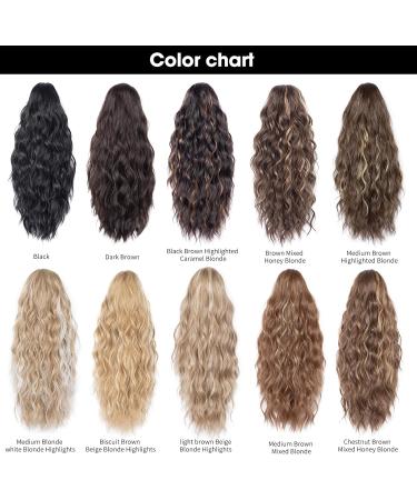 18 Multi-Layer Brown Mixed Honey Blonde Clip-In Ponytail Hair Extension - Buy Online on GoSupps.com