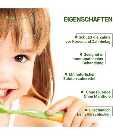 Buy Bilka Homeopathy Toothpaste for Children (2+ Years) - Fluoride-Free Sugar-Free Xylitol Mandarin Flavor - 50ml - Buy Online on GoSupps.com
