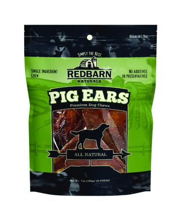 Redbarn - Natural Pig Ears Pet Treats Dog Supplies (1-Pack of 10)