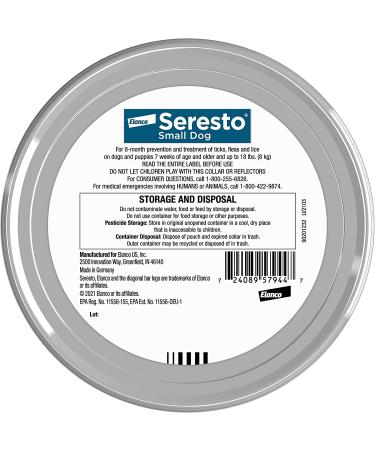 Seresto Flea and Tick Collar for Small Dogs (Up to 18 lbs) | 8-Month Protection | 1 Pack - Buy Online on GoSupps.com