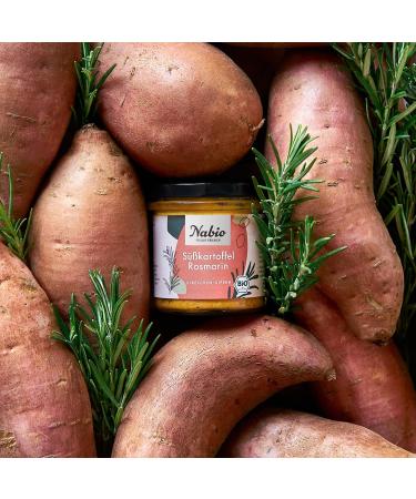 NABIO Mediterranean Sweet Potato Rosemary Spread | Vegan | 6 x 135g Pack - Healthy Gourmet Snack - Buy Online on GoSupps.com