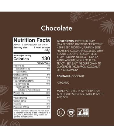 ALOHA Organic Plant Based Protein Powder Bundle Vanilla 19.6 oz & Chocolate 19.6 oz 15 Servings Each - Buy Online on GoSupps.com