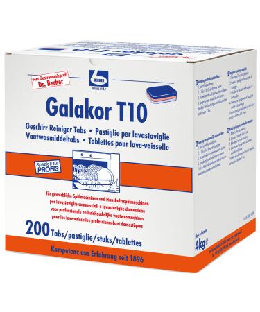 Dr. Cup Galakor T10 dish cleaner tabs - 200 pieces.