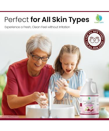 AntiMicrobial Hand Soap - Antibacterial Hand Soap Moisturizing - Liquid Hand Soap Refill Antibacterial - Moisturizing Hand Soap Antibacterial - Gentle Foaming Hand Soap - Black Cherry Merlot 64 oz - Buy Online on GoSupps.com