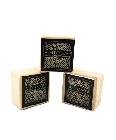 Original Natural Soap 75% Olive Oil and 25% Laurel Oil Set of 3 Organic Vegan Handmade Nourishing Moisturizing for Sensitive Skin Hair Shaving Soap Detox Traditional 3x120gr