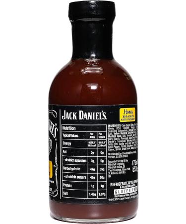 Jack Daniel Honey BBQ Sauce 553g - Gluten Free, No Preservatives - Barbecue Sauce Bottle - Buy Online on GoSupps.com