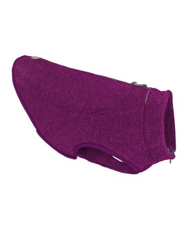 Kurgo Core Dog Sweater Lightweight Fleece With 2-Way Zipper Harness Compatible Size XL Purple Violet XL