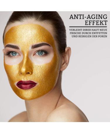 ZENIX Gold Mask - Face Mask with Anti-Ageing Effect - Against Blackheads - Against Pimples - Blackhead Remover Mask - Face Mask - Peel Off - Pimple Removal - Black Mask - Blackhead Mask Face Mask - Buy Online on GoSupps.com