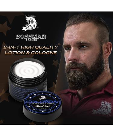 Bossman Colotion - 2-in-1 Men's Lotion & Cologne for Hydrating Scented Beard Softening (Royal Oud) - Buy Online on GoSupps.com