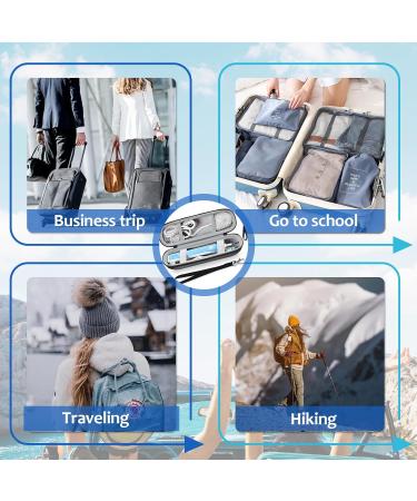 Yolonce Electric Toothbrush Travel Case - Portable Hard Shell Holder for Accessories | Black & Silver - Buy Online on GoSupps.com