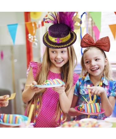 St. Patrick's Day Hair Hoop Green Top Hat Headband Irish Green Hat Elastic Headgear for St. Patrick's Day Feathered St. Patrick's Day Head Hoop Costume Accessories Head Band for Women Purple - Buy Online on GoSupps.com