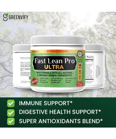 GREENVIFY Fast Lean Pro Ultra Extra Strength Supplement with Organic Herbs Natural Ingredients 6.3 oz 28 Servings (5) - Buy Online on GoSupps.com