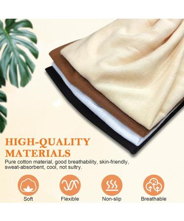 4 Pack Women's Elastic Headbands - Fashionable Boho Hair Bands in Leopard Print & Solid Colors - Buy Online on GoSupps.com