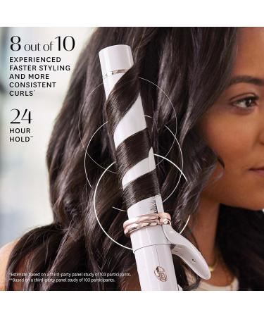 T3 CurlWrap 1 Automatic Rotating Curling Iron - Longer Barrel 2 Timer & 9 Heat Settings Ceramic Barrel for Fast Curls & Waves - Perfect for All Hair Types - Shop Internationally - Buy Online on GoSupps.com