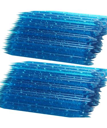 200 Pieces Nail Stick Cuticle Pusher, Nail Care Sticks, Cuticle Manicure and Pedicure Stick for Fingernail, Cleaning Cuticle Stick (Dark Blue) 200PCS Dark Blue