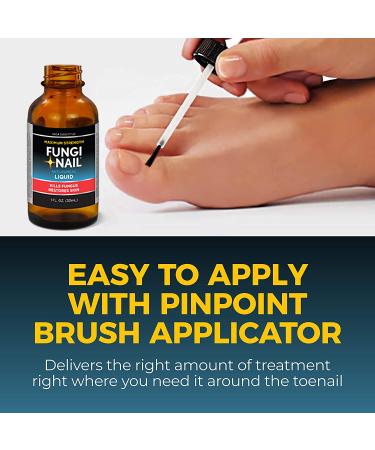 Fungi-Nail Anti-Fungal Liquid Solution - Clinically Proven to Cure Nail & Athlete's Foot Fungus with Tolnaftate - Buy Online on GoSupps.com