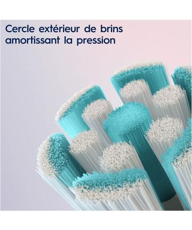 Oral-B iO Gentle Care Electric Toothbrush Head - Pack of 4 | Twisted & Angled Bristles for Deeper Plaque Removal | White | Mailbox Friendly - Buy Online on GoSupps.com