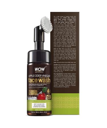 WOW Apple Cider Vinegar Exfoliating Face Wash | Foaming Hydrating Cleanser 100ml - Buy Online on GoSupps.com