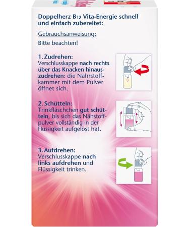Doppelherz B12 Vita-Energie - High-Dose Vegan Vitamin B12 (350 g) - 30 Ampoules for Energy & Health - Buy Online on GoSupps.com