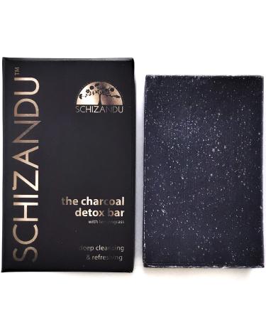 Organics Charcoal Cleansing Soap by Schizandu Organic Herbal Skin Detox with Activated Charcoal 4 oz Moisturizing Nourishing Beauty Bar